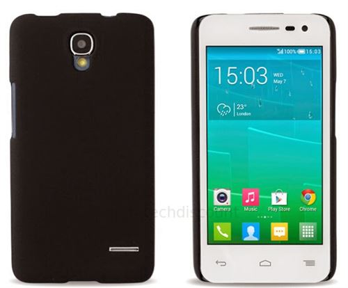 Housse etui coque pochette rigide pour Alcatel One Touch Pop S3 5050D + film ecran - NOIR RIGIDE - htdmobiles