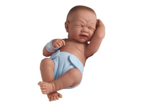 JC Toys La Newborn First Tear - Poupée garçon - 38 cm