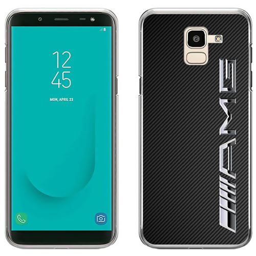 Coque pour Samsung Galaxy J6 -  Amg Carbone Logo