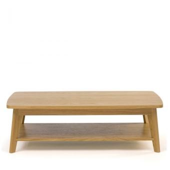 Table Basse 2 Plateaux Bois Kensal Couleur Bois Massif Achat