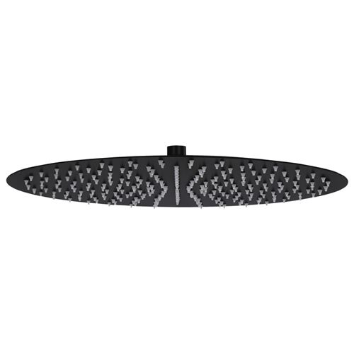 Vidaxl - Pomme de douche pluie Acier inoxydable 40 cm Ronde Noir Noir