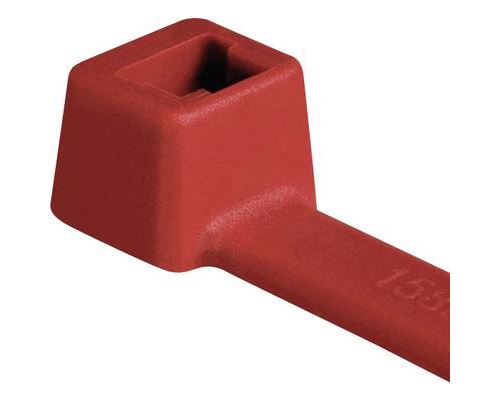HellermannTyton 116-01812 Inside Serrated Cable Tie Red 2.5mmx100m...