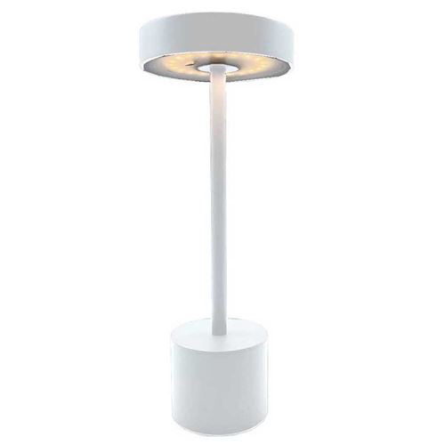 Lampe de table sans fil ROBY WHITE Blanc Aluminium