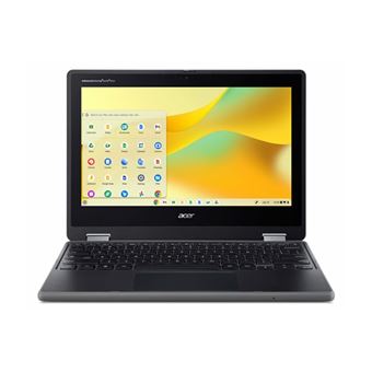 Acer Chromebook Spin 511 R757TN-TCO - Conception inclinable - Intel N-series - N150 / jusqu'à 3.6 GHz - Chrome OS - Intel Graphics - 8 Go RAM - 64 Go eMMC - 11.6" IPS écran tactile 1366 x 768 - Wi-Fi 6E - schiste noir - clavier : Suisse Allemand