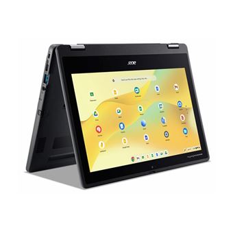 Acer Chromebook Spin 511 R757TN-TCO - Conception inclinable - Intel N-series - N150 / jusqu'à 3.6 GHz - Chrome OS - Intel Graphics - 8 Go RAM - 64 Go eMMC - 11.6" IPS écran tactile 1366 x 768 - Wi-Fi 6E - schiste noir - clavier : Suisse Allemand