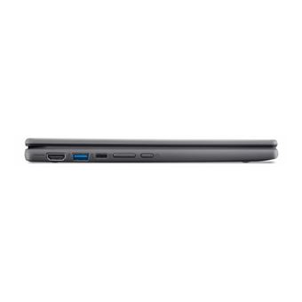 Acer Chromebook Spin 511 R757TN-TCO - Conception inclinable - Intel N-series - N150 / jusqu'à 3.6 GHz - Chrome OS - Intel Graphics - 8 Go RAM - 64 Go eMMC - 11.6" IPS écran tactile 1366 x 768 - Wi-Fi 6E - schiste noir - clavier : Suisse Allemand