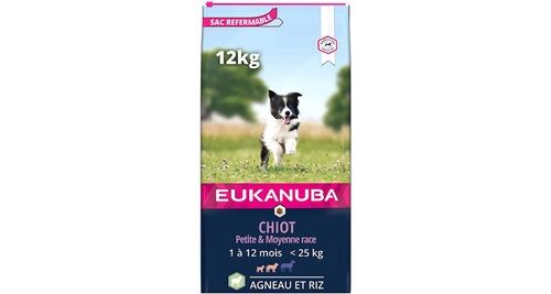 Meilleurs prix pour Eukanuba Puppy Small & Medium Breed - Agneau et riz-