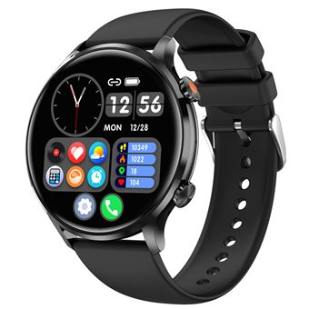 Montre Connectée Vamout S54 1,39 Pouces - Sport, Santé, Appels Bluetooth - Noir