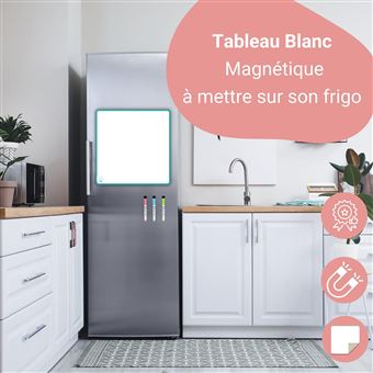 WHINAT Tableau Blanc Magnétique Frigo pour Menu et Repas/Liste de  Courses/Taches