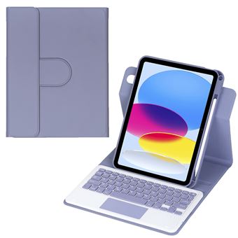 Clavier Bluetooth Détachable SENGBIRCH Pour IPad Pro 12.9 & IPad Air 13 : Rétroéclairage 7 Couleurs, Trackpad, étui Protecteur - AZERTY Français