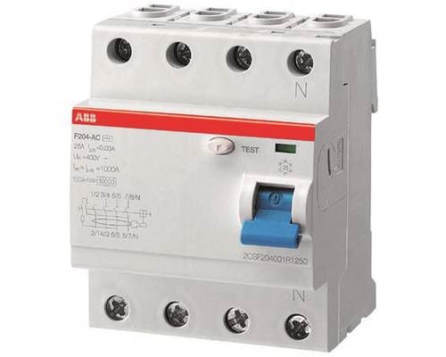 Non Communiqué Abb 2Csf204101r1630 F204a-63/0,03 Interrupteur Différentiel À Courant Résiduel A 4 Pôles 63 A 0.03 A 230 V