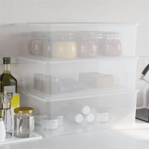VIDAXL - Boîtes de rangement - 25 L - Empilables - Lot de 3 - Image 2