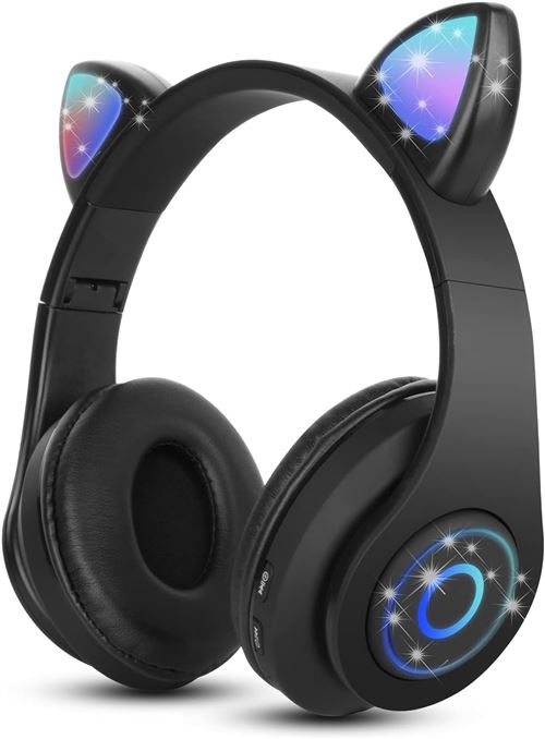 Vendos85 Noir Casque Chat Rgb - Image 3