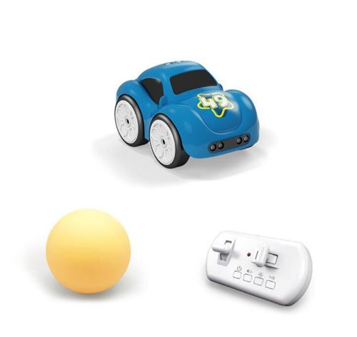 Voiture Telecommandé Intelligente Batterie Rechargeable 5 Modes RC Mini Jouet Cartoon Voiture Radiocommandee avec Musique Cadeau pour Bébé Enfant Garçon Fille bleu