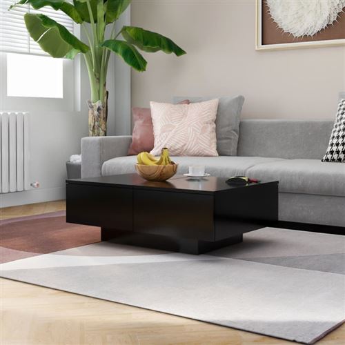 Vidaxl Noir Table Basse 90X60 Cm - Image 3