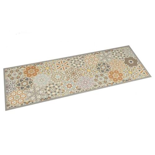 Vidaxl Tapis De Cuisine Lavable Impression Pastel Hexagonale, Paillasson Antidérapant, Tapis De Sol, Tapis Devant Evier, 4005629 - Image 3