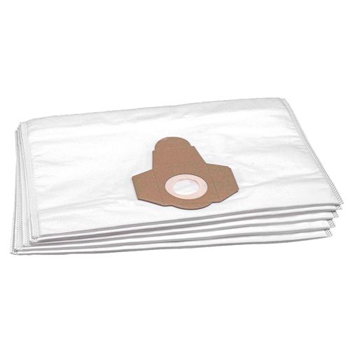 vhbw 5x Sacs compatible avec Kärcher 6.904-288, 6.904-290, 6.959-130, 6.969-310, A 2120 ME aspirateur - microfibres non tissées, blanc