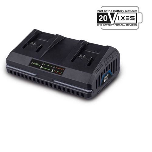 Non Communiqué Multicolore Chargeur Double 2.4A 20V - Batterie Universelle Pour La Gamme 20V Ixes