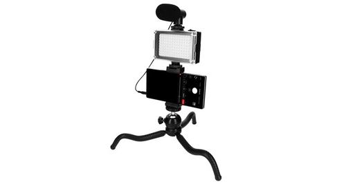 Puluz Pack Vlog Avec Trépied, Micro, Projecteur Led Et Télécommande Bluetooth - Image 2