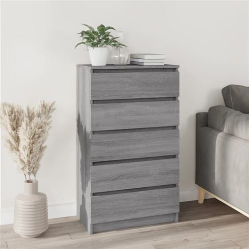 Vidaxl Gris Commode 60 Cm - Sonoma - Image 3
