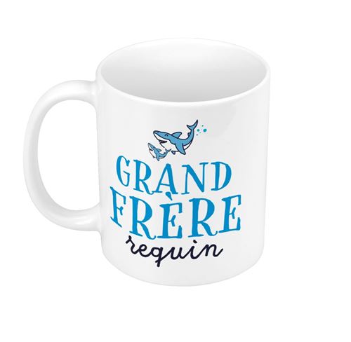 Mug céramique Grand frère requin famille