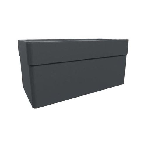 Non Communiqué Gris Anthracite Bac À Plantes Eda Carel 63 L Roulettes Réservoir D’eau 78 X 39 X 39 Cm
