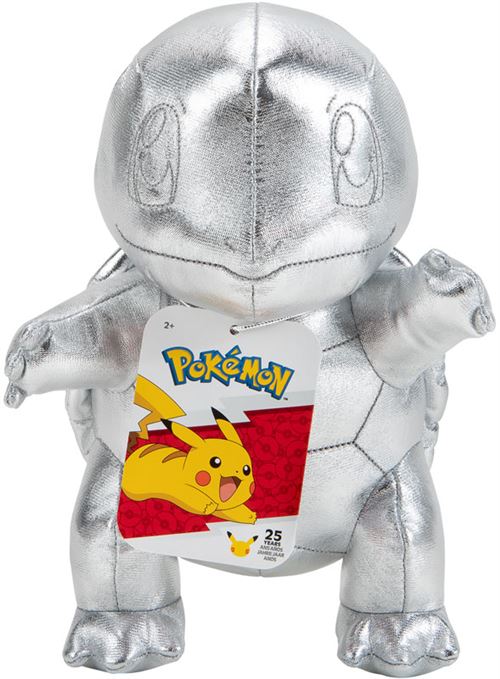 Pokémon 25 ème anniversaire - PKW0236 - Peluche 20cm - Carapuce - édition limitée