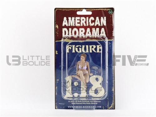Voiture Miniature de Collection AMERICAN DIORAMA 1-18 - FIGURINES Calendar Girl Serie 2 - September - Violet - 38173