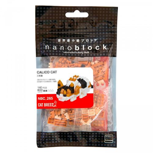 Nano Nanoblock Chat Calico 140 Pcs - Mini Series