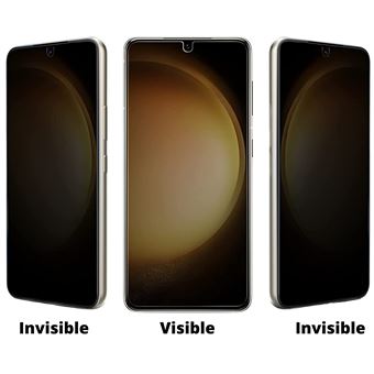 Verre trempé Samsung Galaxy S23 Plus, Film Anti Espion avec Protection 9H,  Ultra-fin 0,33mm, Prio - Contour Noir - Français