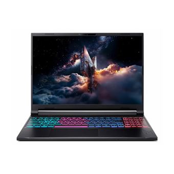Acer Nitro V 16S AI ANV16S-61 - AMD Ryzen AI 9 - 365 / jusqu'à 5 GHz - Win 11 Home - GeForce RTX 5070 - 32 Go RAM - 1.024 To SSD NVMe - 16&quot; IPS 2560 x 1600 (WQXGA) @ 180 Hz - Gigabit Ethernet - Wi-Fi 6E, Bluetooth - Noir vitreux - clavier : Français - 1