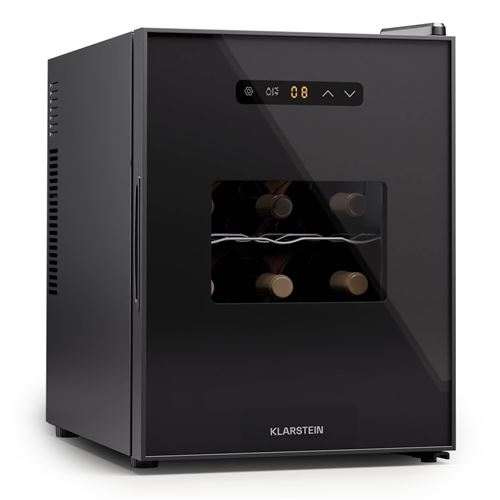 Klarstein Silent Vino 12 Uno Cantinetta Vino, 31 L / 12 Bottiglie, 5-18 °c, Touch