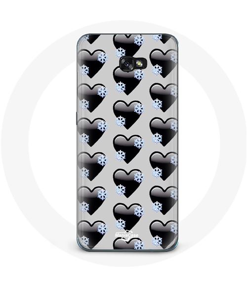 Coque pour Samsung A5 2016 Fond de coeurs noirs Maniacase