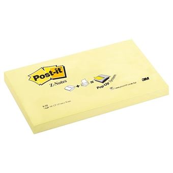 Bloc Post-it Jaune 100 Feuilles 75x125mm - Notes Autocollantes Pour Bureau, École, Rappels