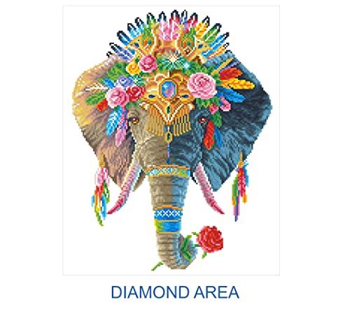 Diamond Dotz DD11002 Éléphant de Bohême Impression sur toile