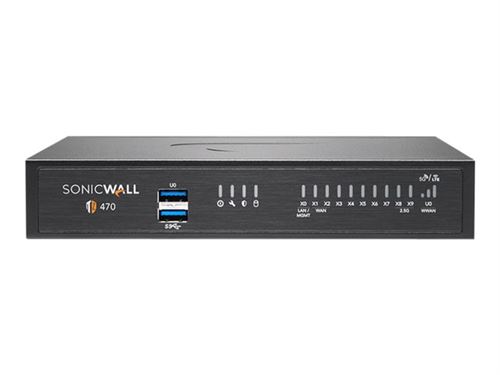 Non Communiqué Sonicwall Tz470 - Essential Edition - Dispositif De Sécurité - 1Gbe, 2.5Gbe - Programme Sonicwall Secure Upgrade Plus (2 Ans D'option) - Bureau