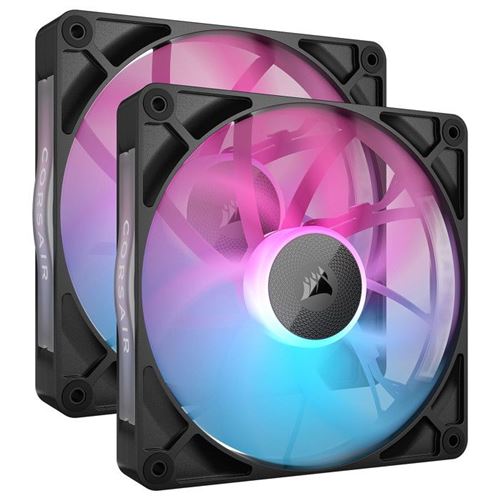 Corsair Noir Ventilateur Pwm Icue Link Rx140 Rgb Series - Pack De 2 - 140Mm
