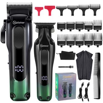 Kit de Tondeuse à Cheveux + Barbe HATTEKER Noir - 1