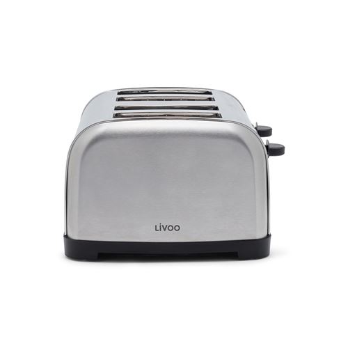 Grille-pains 4 fentes 1700w gris Livoo DOD197