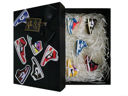 Coffret de 5pcs collection mini A&J baskets chaussures décoration NBA