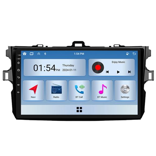 Autoradio RoverOne® Bluetooth CarPlay 2 Din 6Go RAM 128Go ROM pour Toyota Corolla 10 E140 E150 2006-2013