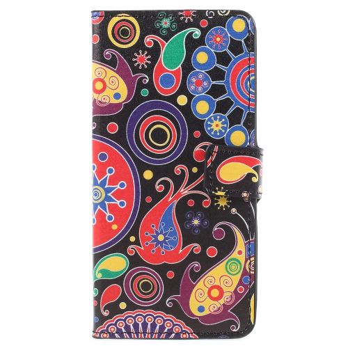 Etui en PU  support magnétique abstract pattern pour votre Samsung Galaxy A5 (2018)