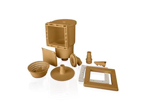 Skimmer pour piscine acier Marron - Gré