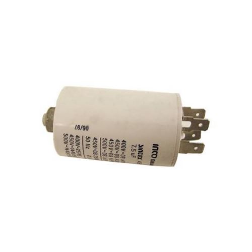 Condensateur 7.5 MF Sèche-linge 92215292 CANDY, ROSIERES, PROLINE, CURTISS, HOOVER, THOMSON, BRANDT, CONTINENTAL EDISON, VEDETTE - 223228