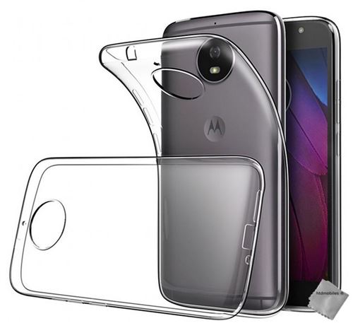Housse etui coque gel fine Motorola Moto G5s avec film ecran - TRANSPARENT TPU
