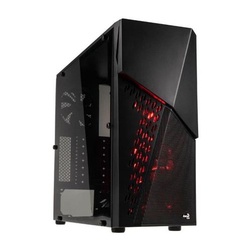 AEROCOOL Boitier PC CyberX Advance - Fenetre avec lecteur carte - Noir
