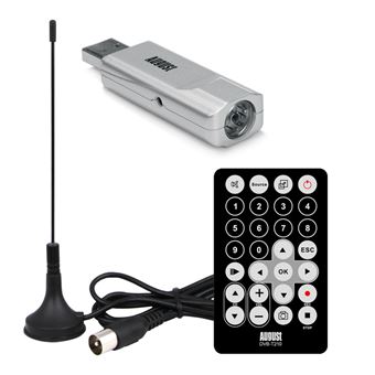 Récepteur TNT USB HD Décodeur et Enregistreur – August DVB-T210 – Clé USB  Tuner TV sur PC - Compatible ordinateur Windows 10 / 8 / 7 - Adaptateur TNT  - Achat & prix | fnac