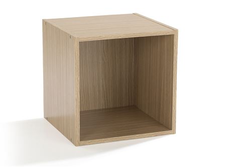 SQUARE Meuble de rangement avec 1 niche Bois nature