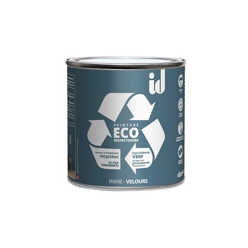Peinture Eco Respectueuse Marine 500ml - Id Paris