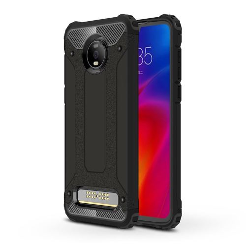 Coque en TPU armure de protection hybride noir pour votre Motorola Moto Z4 Play